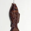 Ceramiczna forma w kształcie ryby – brązowa glazura, 25 cm