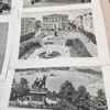 Zestaw 12 grafik i fotografii architektonicznych – Moskwa i Niemcy, lata 40–50