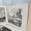 Zestaw 12 grafik i fotografii architektonicznych – Moskwa i Niemcy, lata 40–50