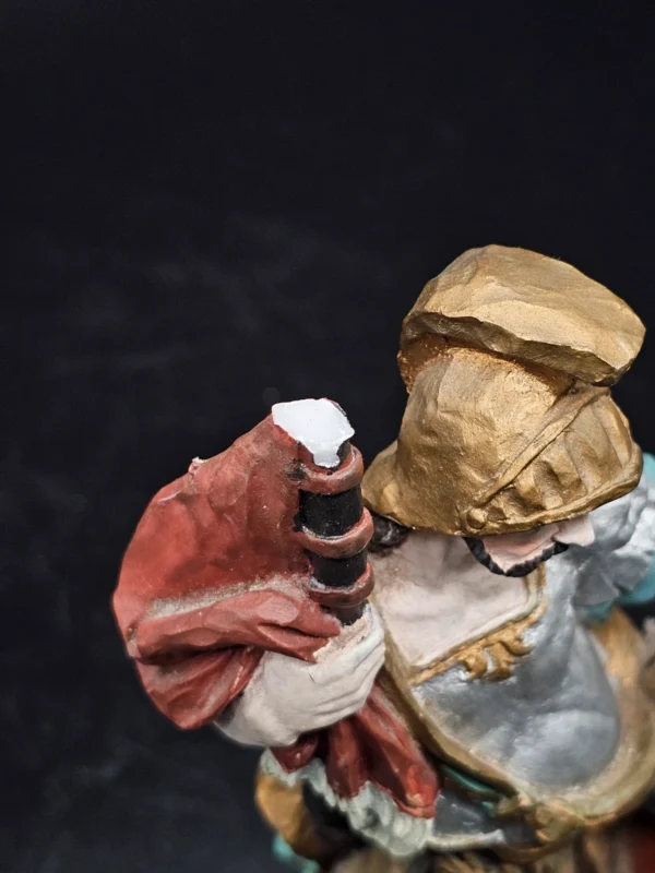 Figura św. Floriana – Günther Schössl, Niemcy, 22 cm, drewno i gips, Dickwald