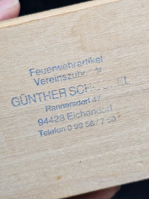 Figura św. Floriana – Günther Schössl, Niemcy, 22 cm, drewno i gips, Dickwald
