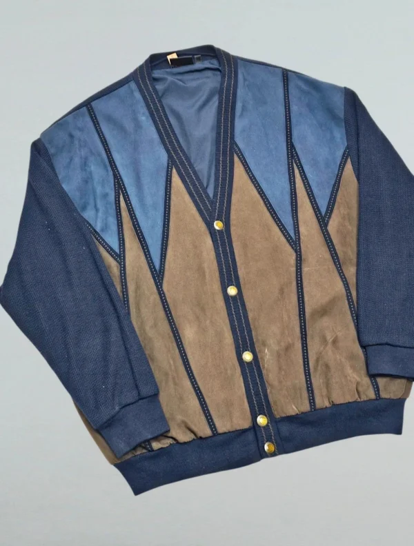 HAJO First Class – Kardigan męski vintage z wełną, rozm. 56