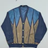 HAJO First Class – Kardigan męski vintage z wełną, rozm. 56