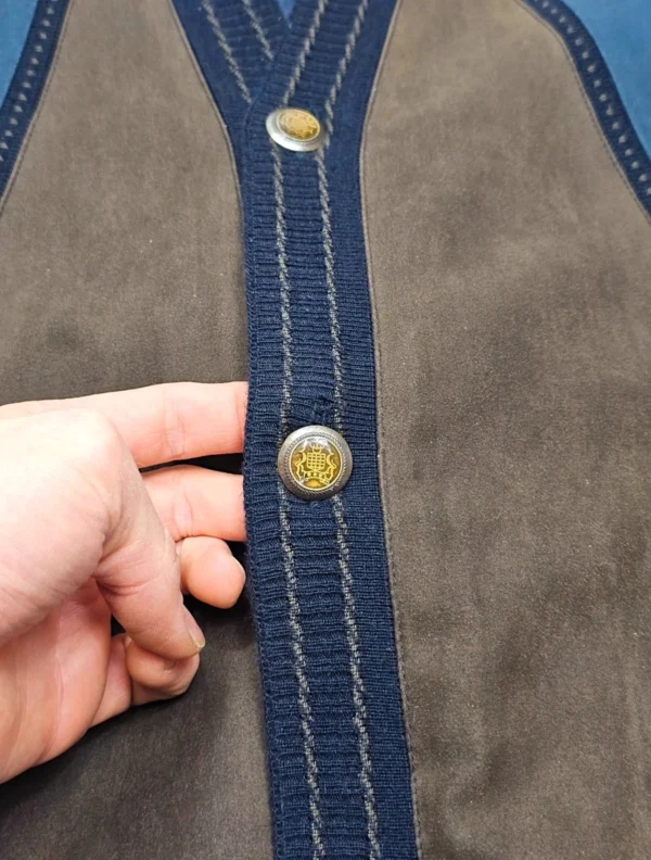 HAJO First Class – Kardigan męski vintage z wełną, rozm. 56