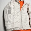 Kurtka Adidas puchowa – beżowo-pomarańczowa, rozmiar XL