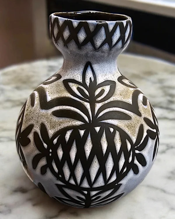 Dzban ceramiczny w stylu etnicznym