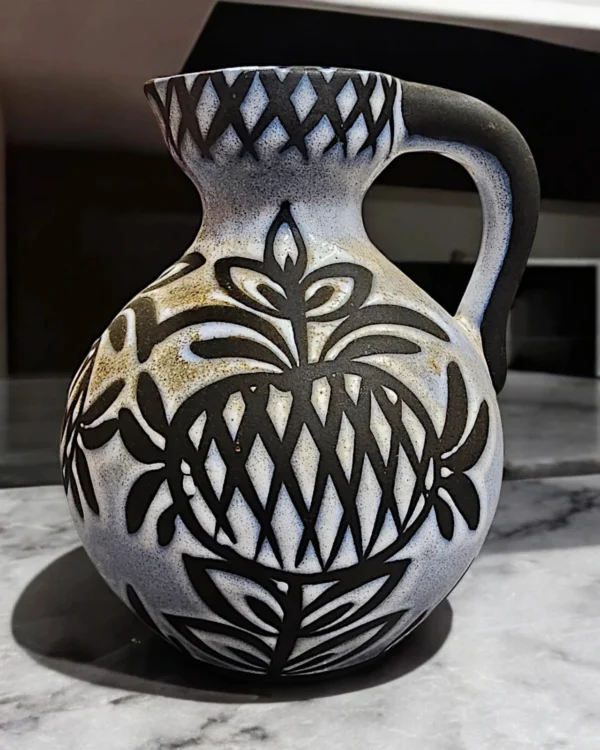 Dzban ceramiczny w stylu etnicznym