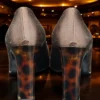 Szpilki Gianni Versace Couture z lat 90. brązowy aksamit, r. 37.5 (wkładka 25.5 cm)