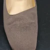 Szpilki Gianni Versace Couture z lat 90. brązowy aksamit, r. 37.5 (wkładka 25.5 cm)