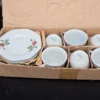 Komplet filiżanek porcelanowych Made in China – w oryginalnym pudełku