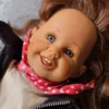 Lalka kolekcjonerska Isa Maria Collection – skórzany strój, lata 90.