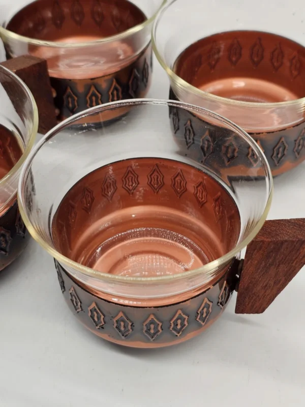 Zestaw vintage Schott & Gen. Mainz – Jenaer Glas | dzbanek + 6 szklanek