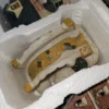 Zestaw świątecznej wioski – domki, mostek, figurki, lampy – komplet w styropianie