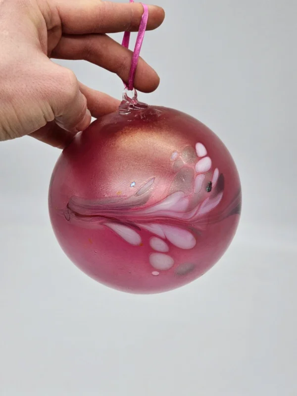 Ręcznie robiona bombka szklana EISCH Germany – unikat, 14 cm