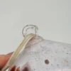 Duża, ręcznie robiona bombka EISCH Germany – 17 cm, bordowa z efektem iryzacji
