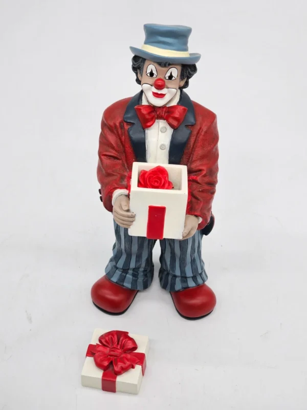 Gilde Clowns – duża figurka z prezentem, wysokość 20,5 cm
