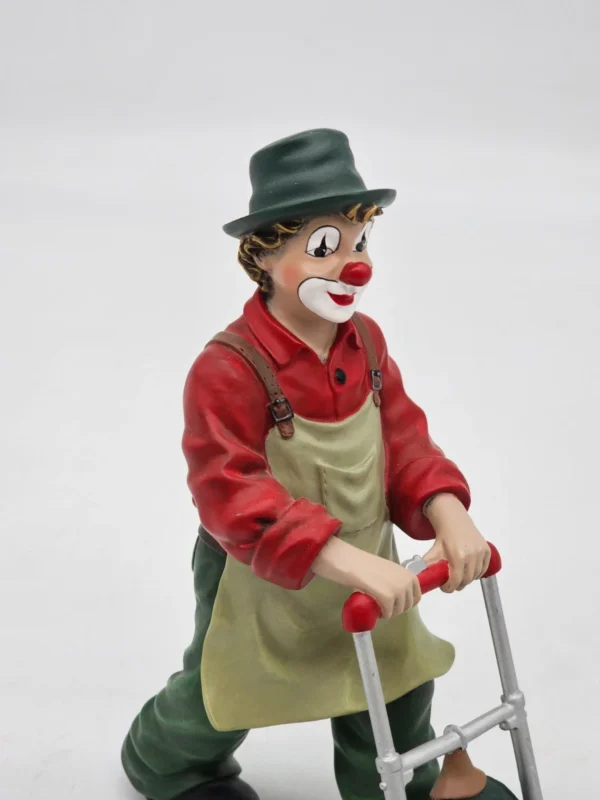 GILDE ClownS „Rasenmäher Clown z kosiarką” wysokość 16 cm