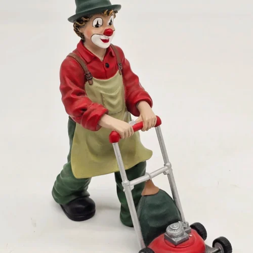 GILDE ClownS „Rasenmäher Clown z kosiarką” wysokość 16 cm