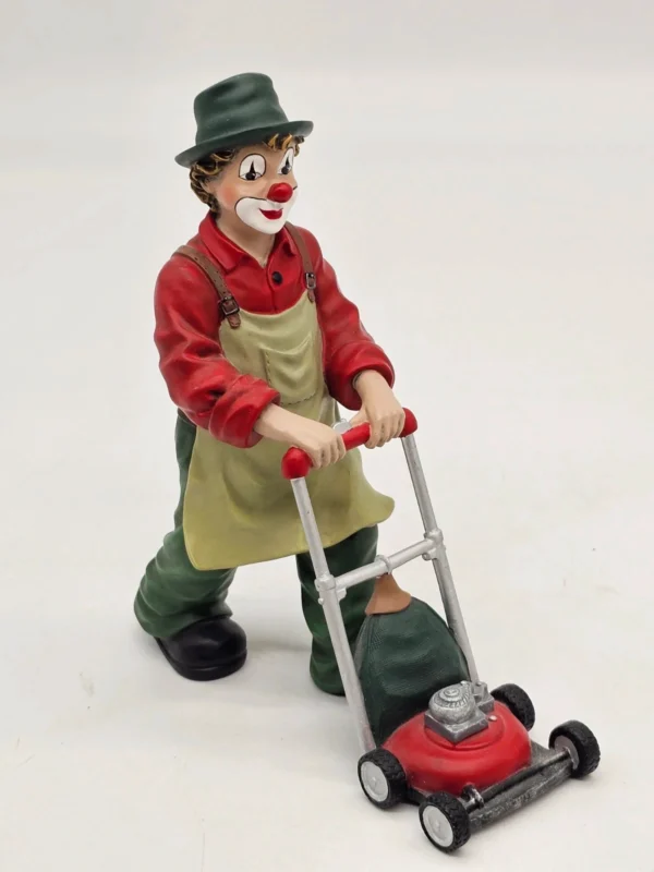 GILDE ClownS „Rasenmäher Clown z kosiarką” wysokość 16 cm