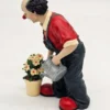 Gilde Clowns – Fridolin 2006, figurka ogrodnika z konewką i kwiatami, 14 cm