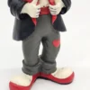 Gilde Clowns – Figurka klauna w czerwonym kapeluszu – 20 cm