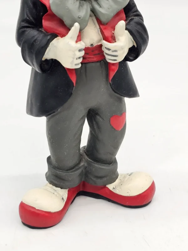 Gilde Clowns – Figurka klauna w czerwonym kapeluszu – 20 cm