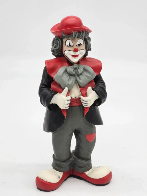 Gilde Clowns – Figurka klauna w czerwonym kapeluszu – 20 cm