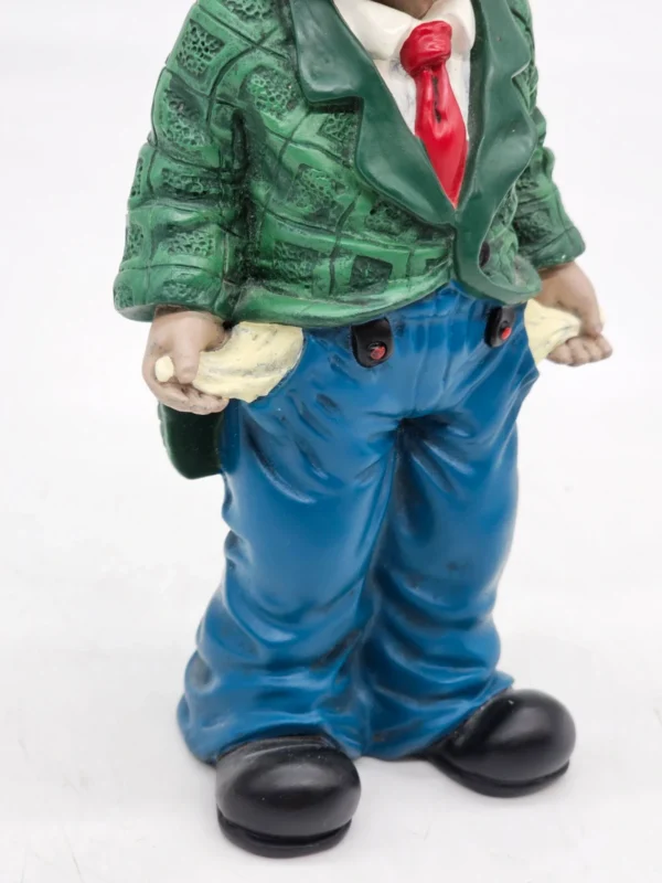 Gilde Clowns klaun „Pusty Portfel”  16 cm