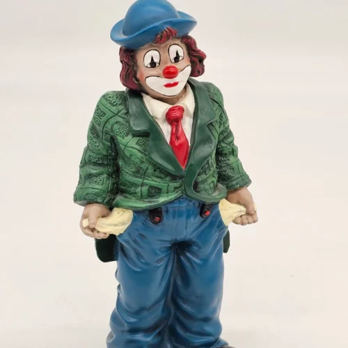Gilde Clowns klaun „Pusty Portfel” 16 cm