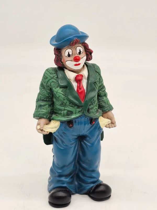 Gilde Clowns klaun „Pusty Portfel”  16 cm