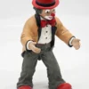 Gilde Clowns – figurka stojącego klauna w beżowej marynarce – 21 cm