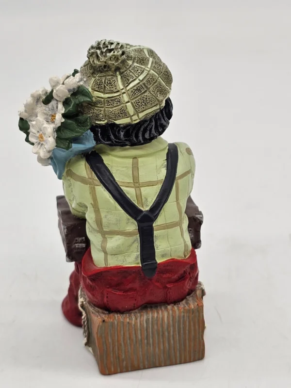 Gilde Clowns figurka „z bukietem za plecami” 11 cm