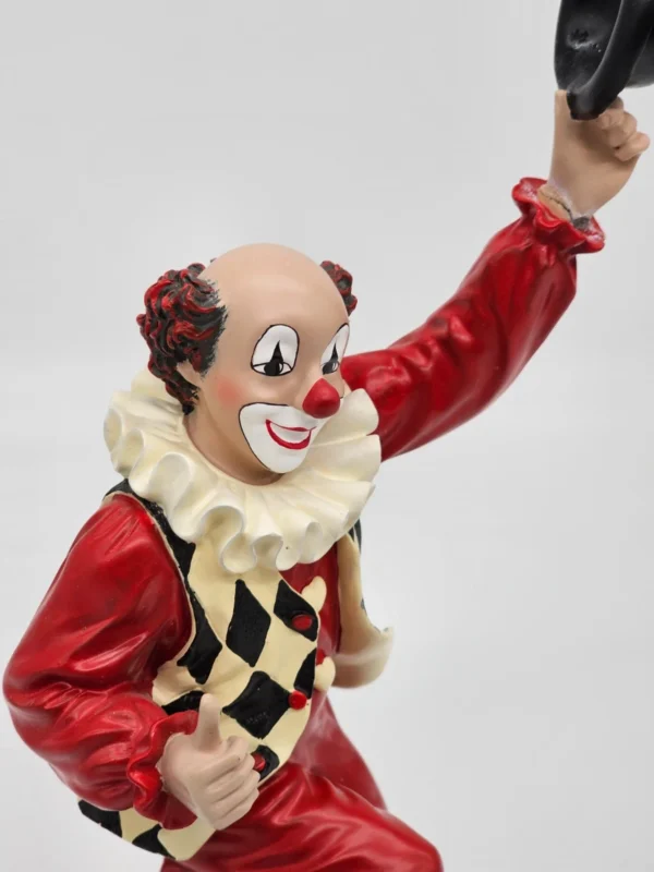 Gilde Clowns  „Eddi, der Einradfahrer”  unikalna figurka jubileuszowa 1997–2007 – 33 cm