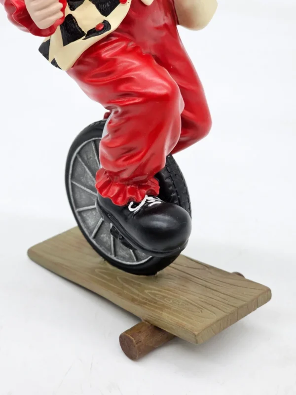 Gilde Clowns  „Eddi, der Einradfahrer”  unikalna figurka jubileuszowa 1997–2007 – 33 cm