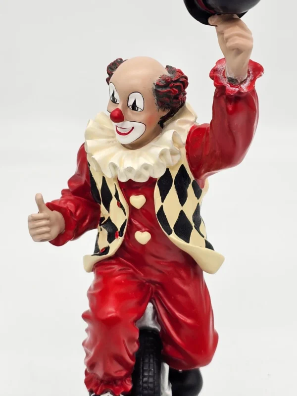 Gilde Clowns  „Eddi, der Einradfahrer”  unikalna figurka jubileuszowa 1997–2007 – 33 cm