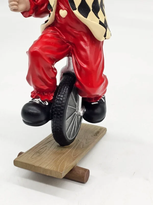 Gilde Clowns  „Eddi, der Einradfahrer”  unikalna figurka jubileuszowa 1997–2007 – 33 cm