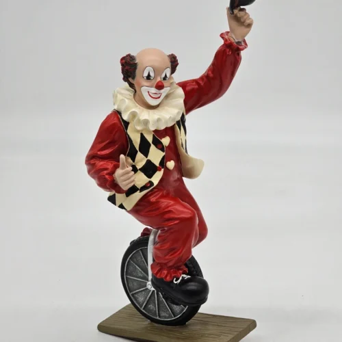 Gilde Clowns  „Eddi, der Einradfahrer”  unikalna figurka jubileuszowa 1997–2007 – 33 cm