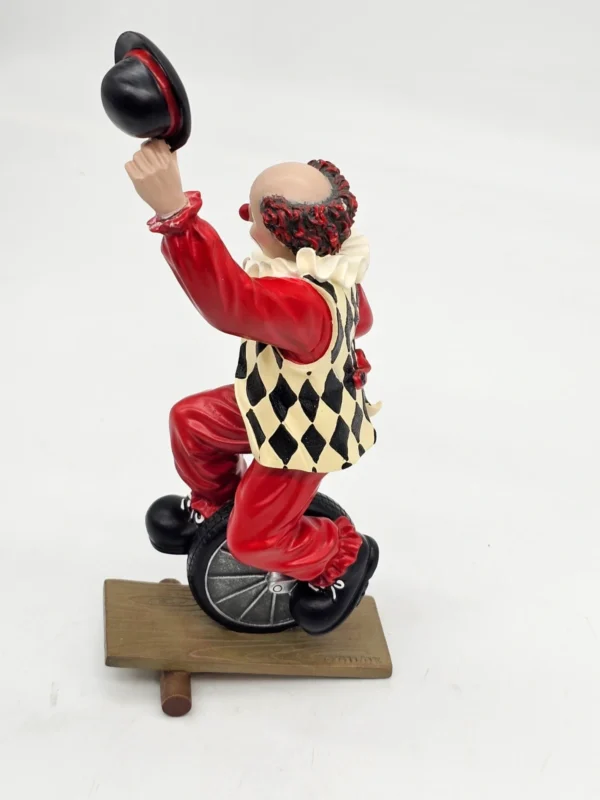 Gilde Clowns  „Eddi, der Einradfahrer”  unikalna figurka jubileuszowa 1997–2007 – 33 cm