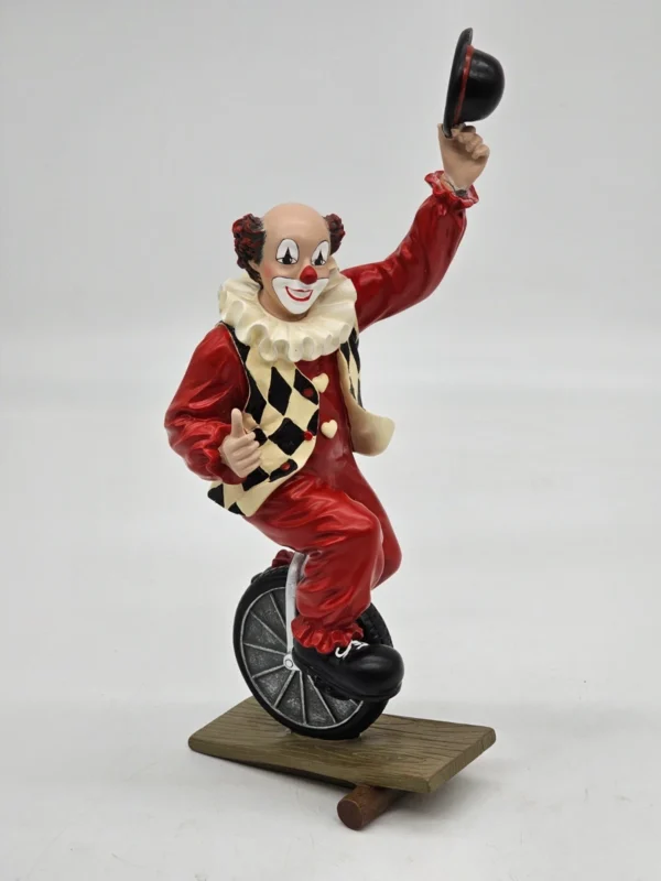 Gilde Clowns  „Eddi, der Einradfahrer”  unikalna figurka jubileuszowa 1997–2007 – 33 cm