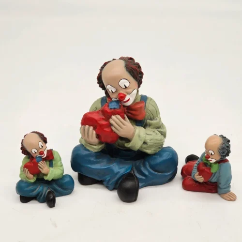 Gilde Clowns – komplet 3 figurek „Rodzina z sercem” (mały + średni + duży)