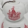 Zabytkowy porcelanowy dzbanek z podgrzewaczem Wallendorf 1764