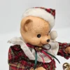 Figurka świąteczna miś z pozytywką, 27 cm, do sprawdzenia