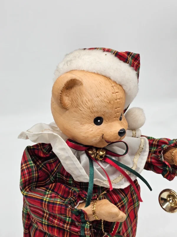Figurka świąteczna miś z pozytywką, 27 cm, do sprawdzenia