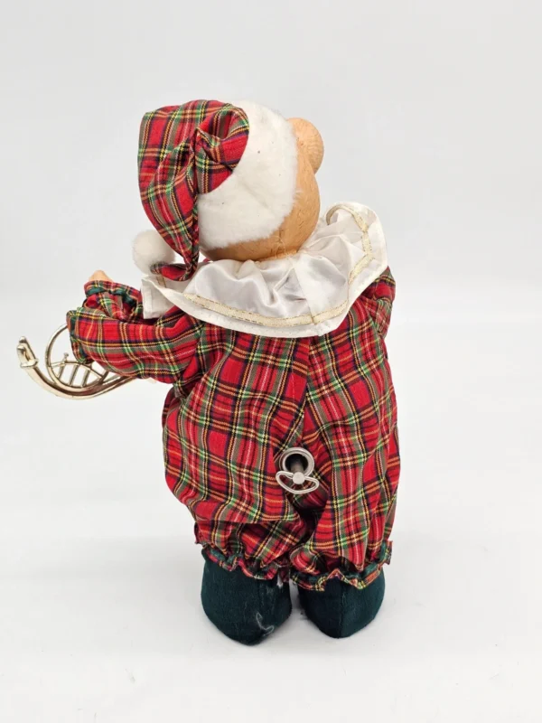 Figurka świąteczna miś z pozytywką, 27 cm, do sprawdzenia