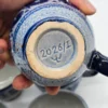 Zestaw 6 kubków Bunzlau 2026/I sygnowane, ręczne szkliwienie kobalt
