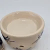 Ceramiczny podgrzewacz / aromapiecek z pokrywką, ręczne kobaltowe zdobienie