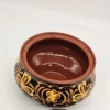 Rosyjska misa ceramiczna z pokrywą Alma-Ata 22×19 cm, ręczne zdobienia