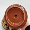 Rosyjska misa ceramiczna z pokrywą Alma-Ata 22×19 cm, ręczne zdobienia