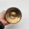 Zestaw dwóch metalowych świeczników kolumnowych, 26 cm i 14 cm