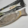 Patera do serwowania ryb 48×19,5 cm, metalowa, w oryginalnym pudełku